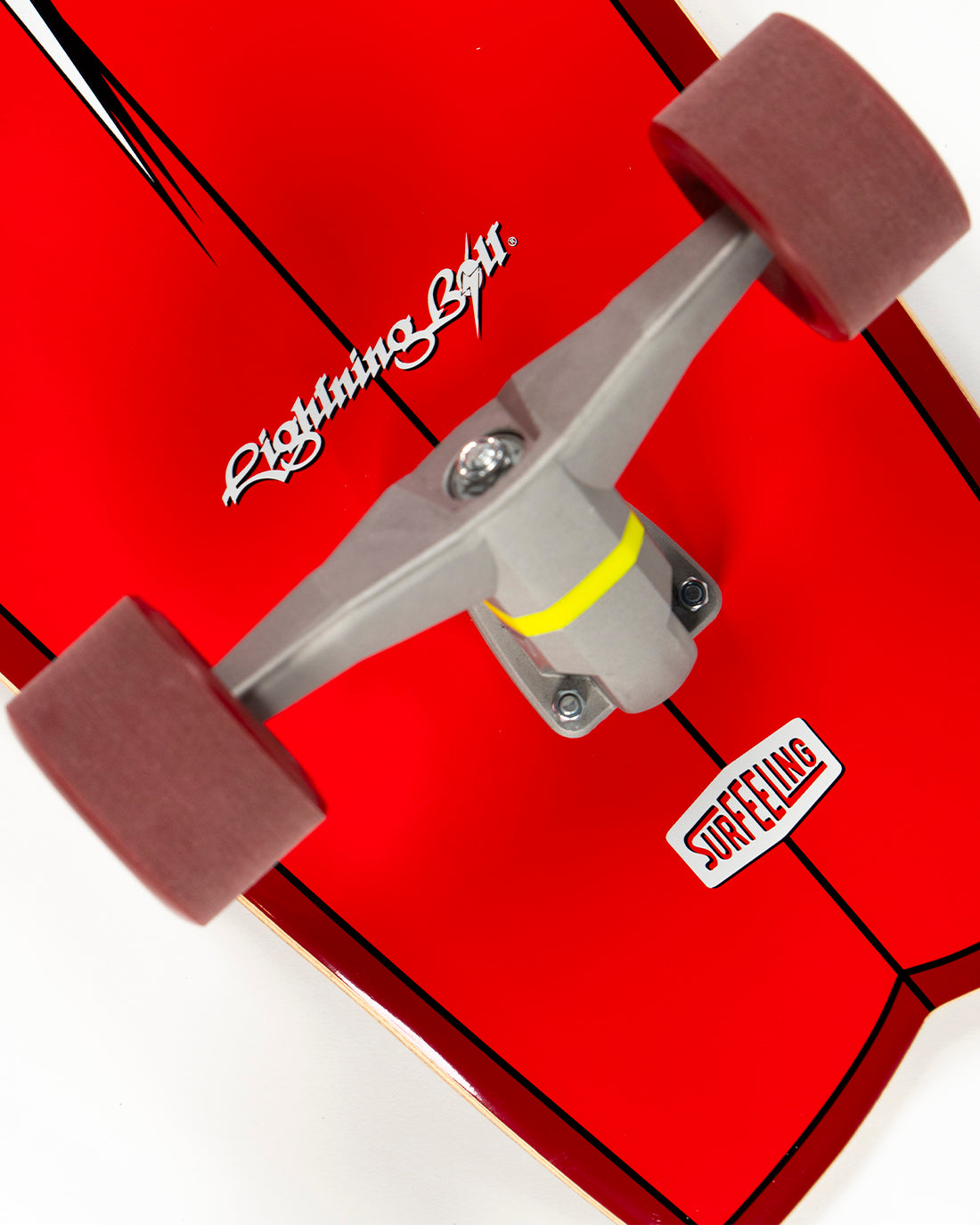 SKATE SIMULADOR DE SURF LIGHTNING BOLT x SURFEELING - VERMELHO