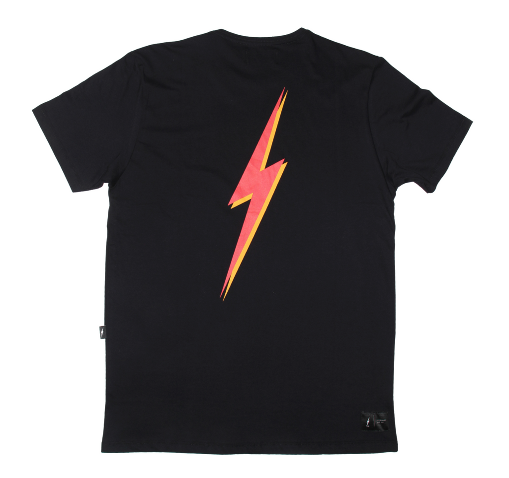 Camiseta Heritage Lightning Bolt - Preta