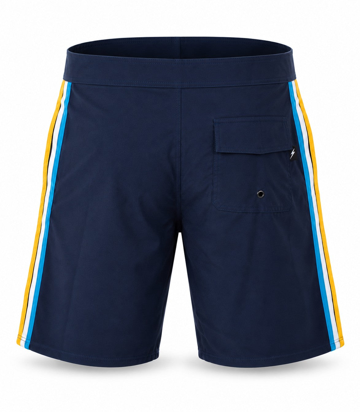 Bermuda de Surf Híbrida 16" Stripes Vintage - Azul