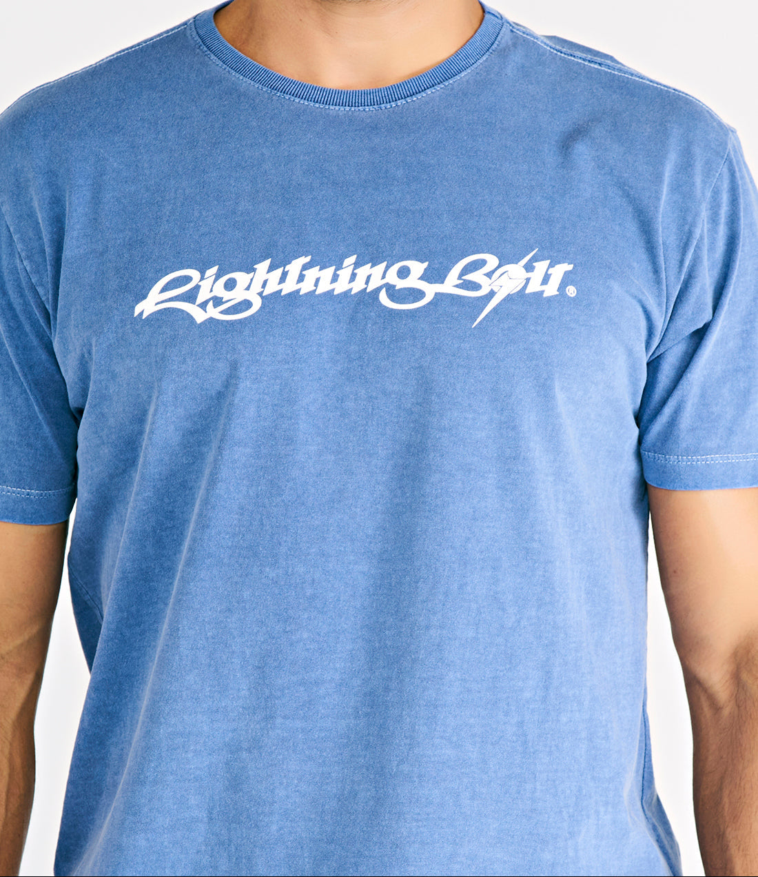 Camiseta Estonada Lightning Bolt - Azul