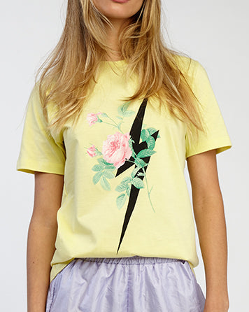 Camiseta Flower Bolt - Amarela