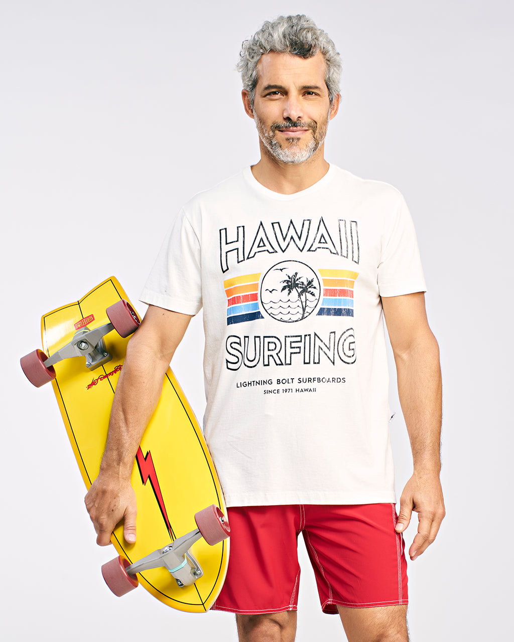 SKATE SIMULADOR DE SURF LIGHTNING BOLT x SURFEELING - AMARELO