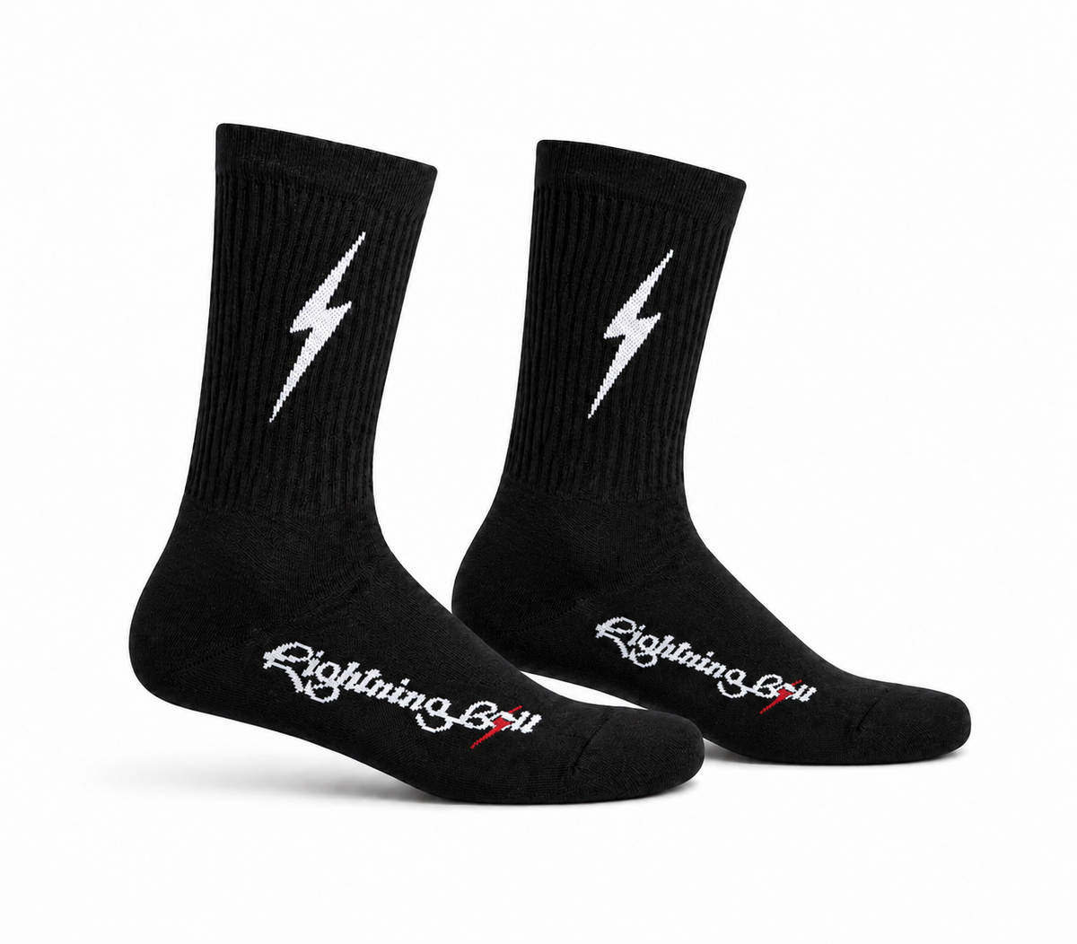 Meia Lightning Bolt Icon - Preta