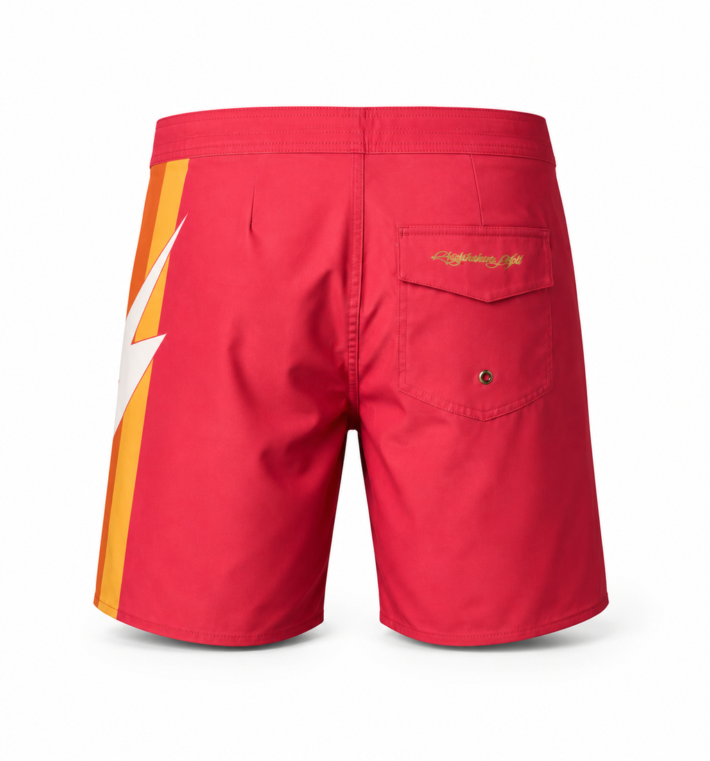 Bermuda de surf 17" Heritage 55 anos - Vermelho