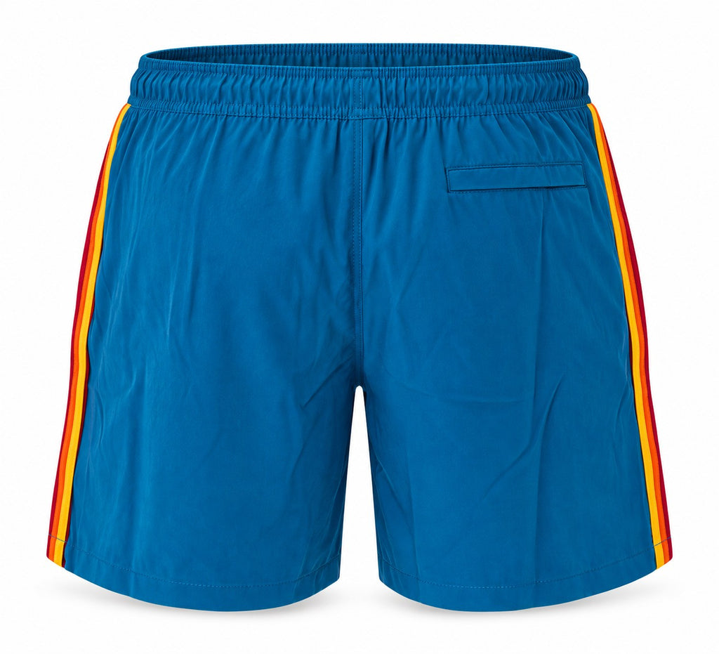 Shorts Retrô Plus Size 16" Star Bolt - Azul