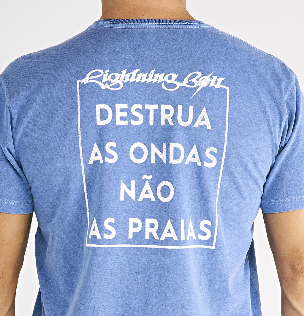 CAMISETA ESTONADA DESTRUA AS ONDAS