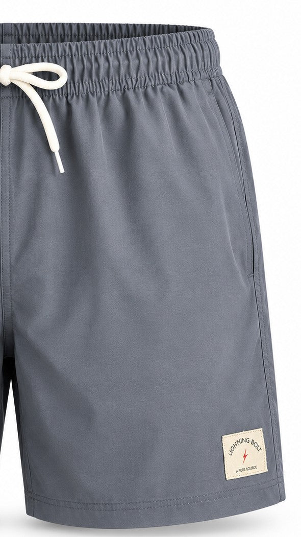 Shorts Santiago Retrô 16" - Cinza