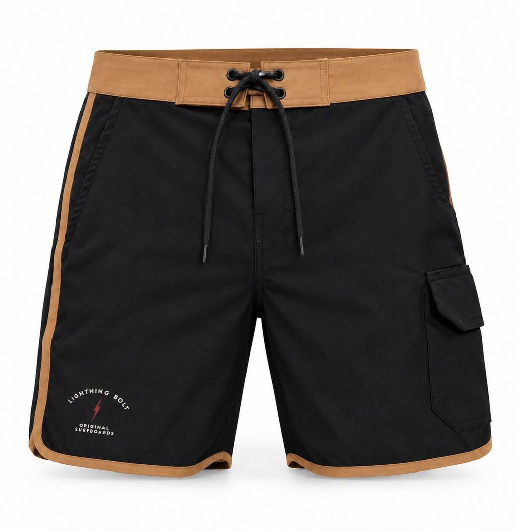 Bermuda de Surf Híbrida 18" Original Surfboards - Preto