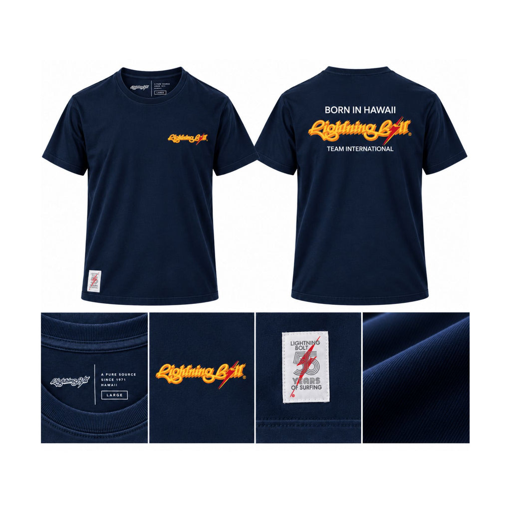 Camiseta Born in Hawaii 55 Anos - Marinho
