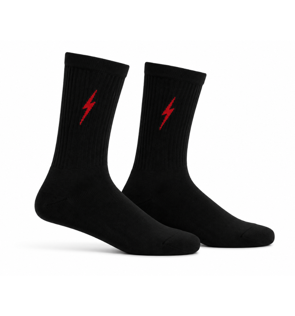Meia Lightning Bolt Classic - Preto