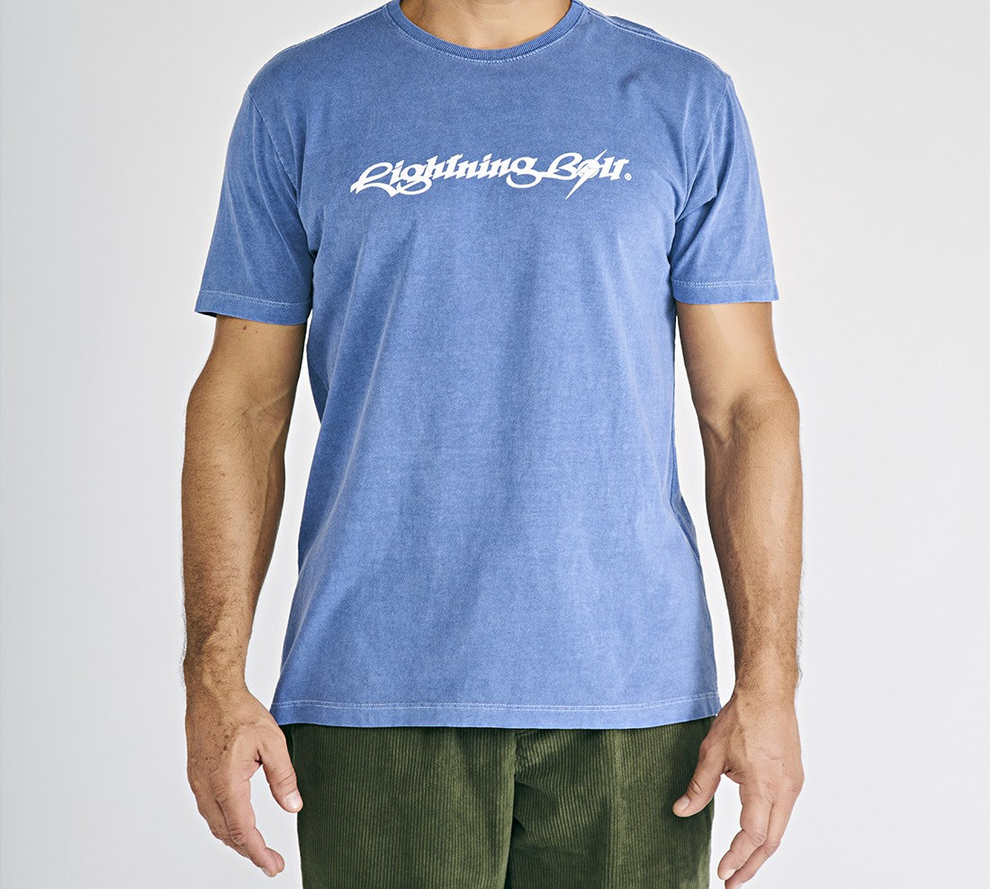 Camiseta Estonada Lightning Bolt - Azul