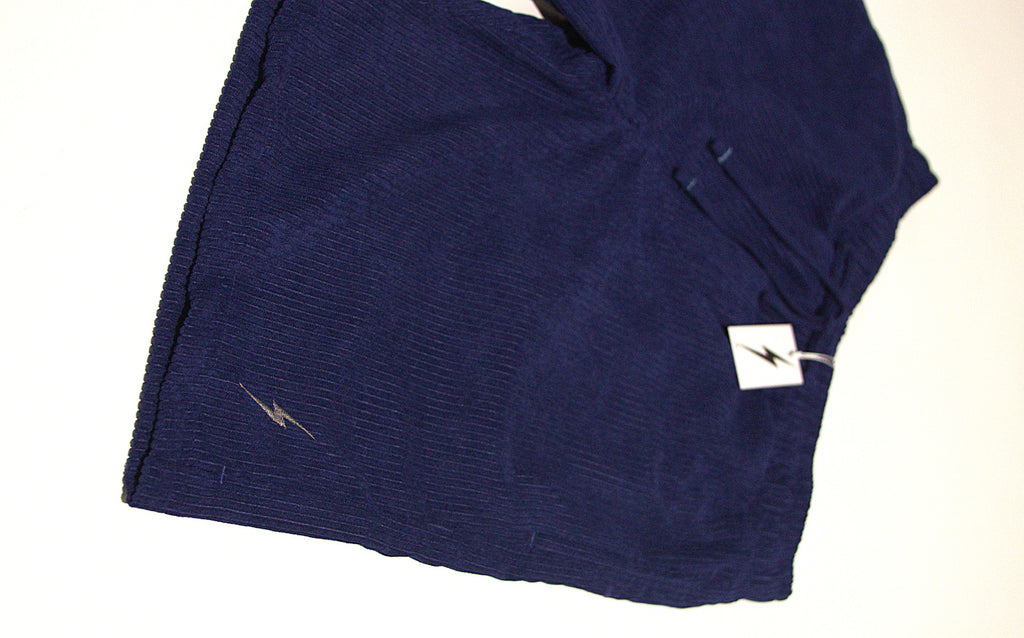 Bermuda Lightning Bolt Veludo Rocky Point - Azul