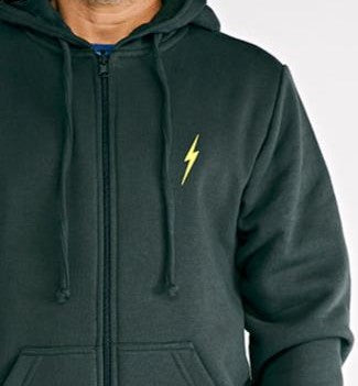 Moletom Aberto com Zíper Rainbolt - Chumbo