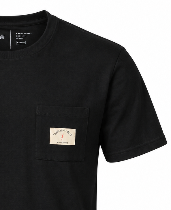 Camiseta Com Bolso Vintage Pocket - Preto