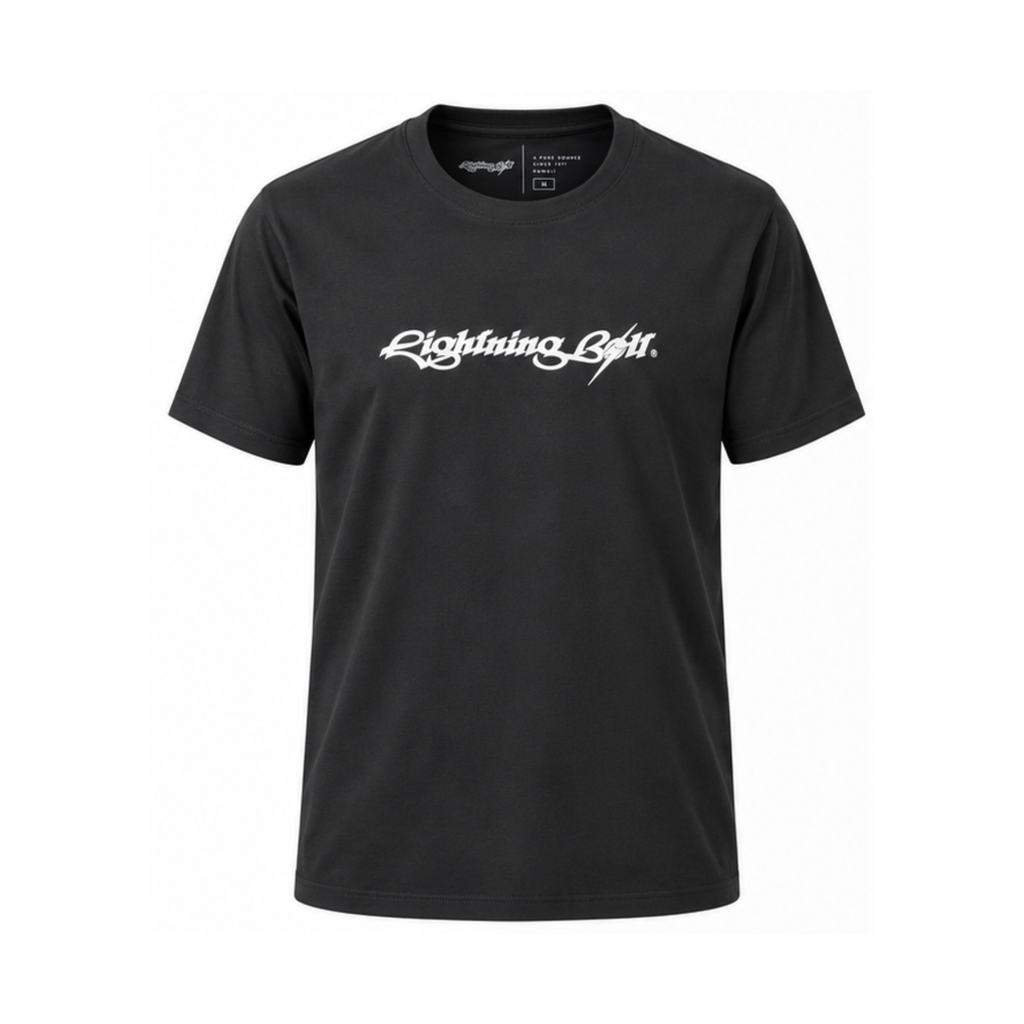 Camiseta Logo Lightning bolt 55 Anos - Preto