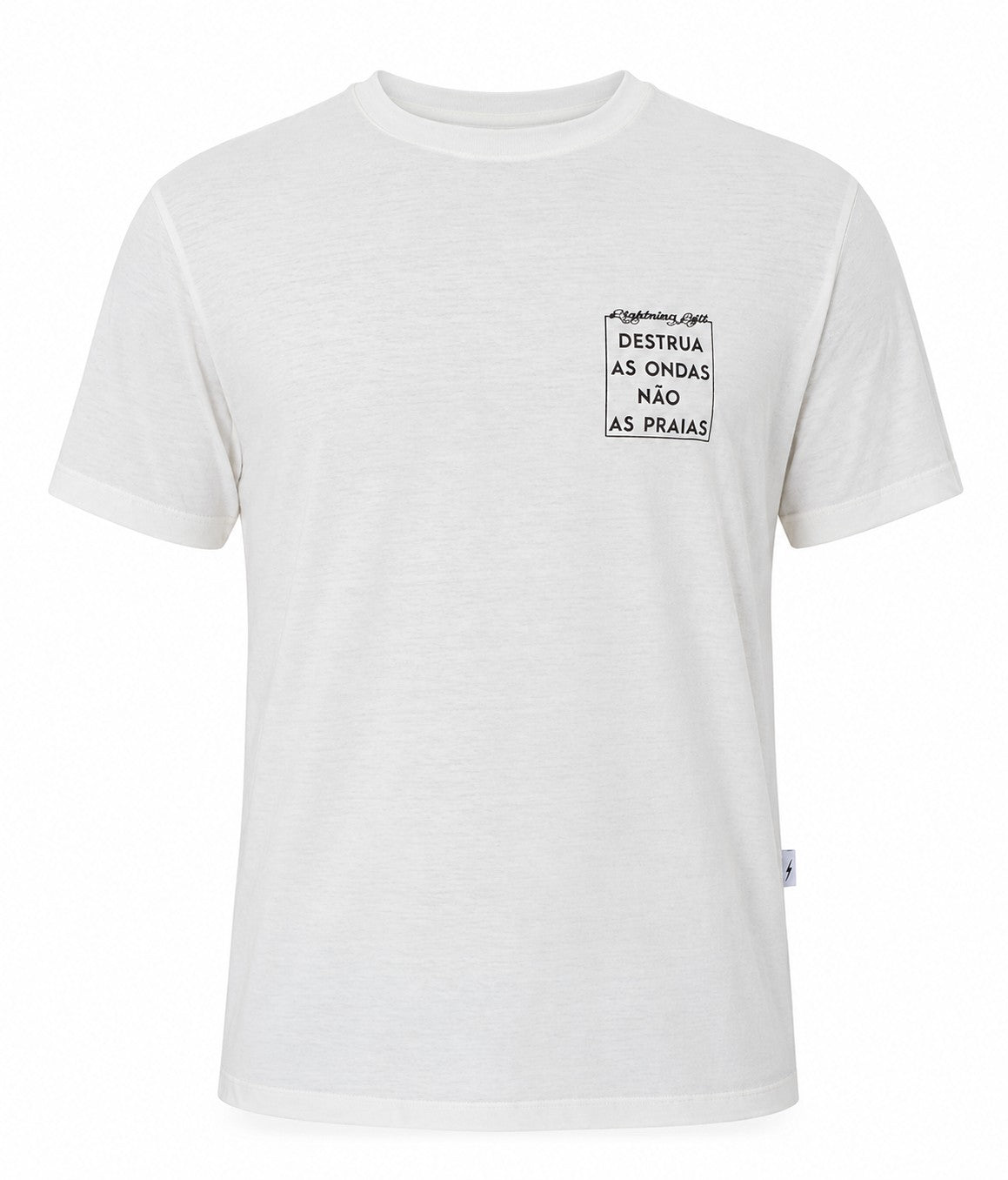 Camiseta Destrua As Ondas - Branco