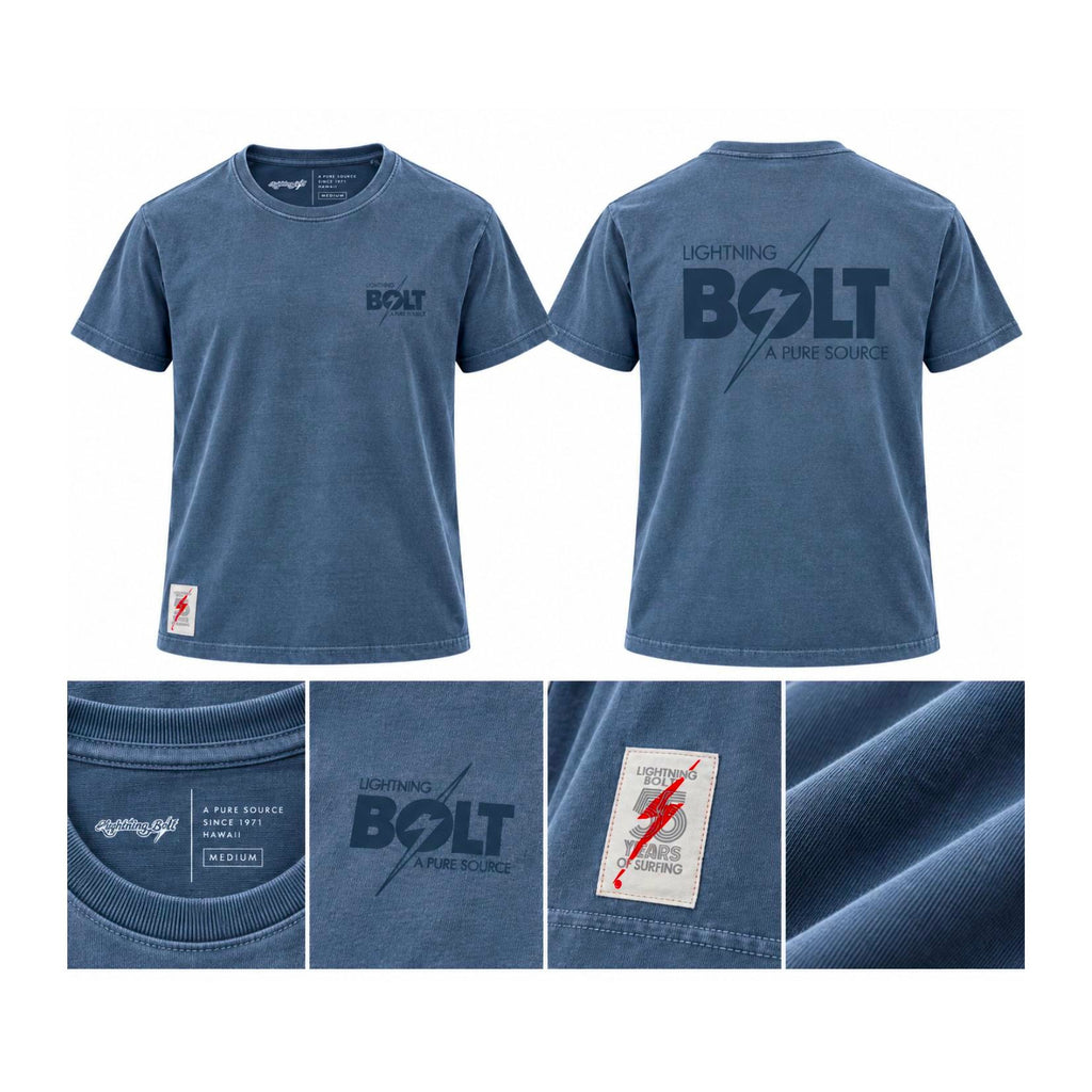 Camiseta Estonada Bolt A Pure Source 55 Anos – Azul