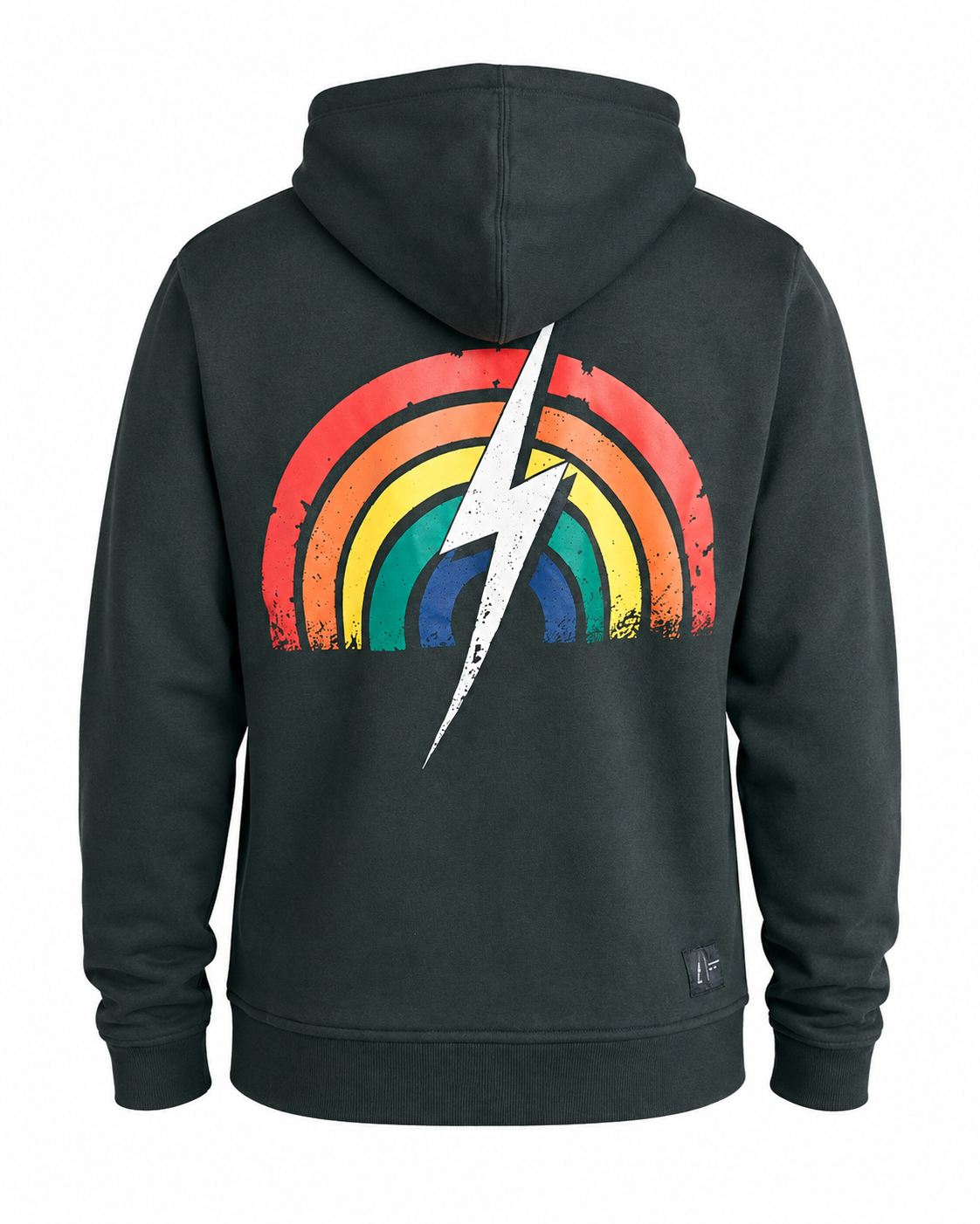 Moletom Aberto com Zíper Rainbolt - Chumbo