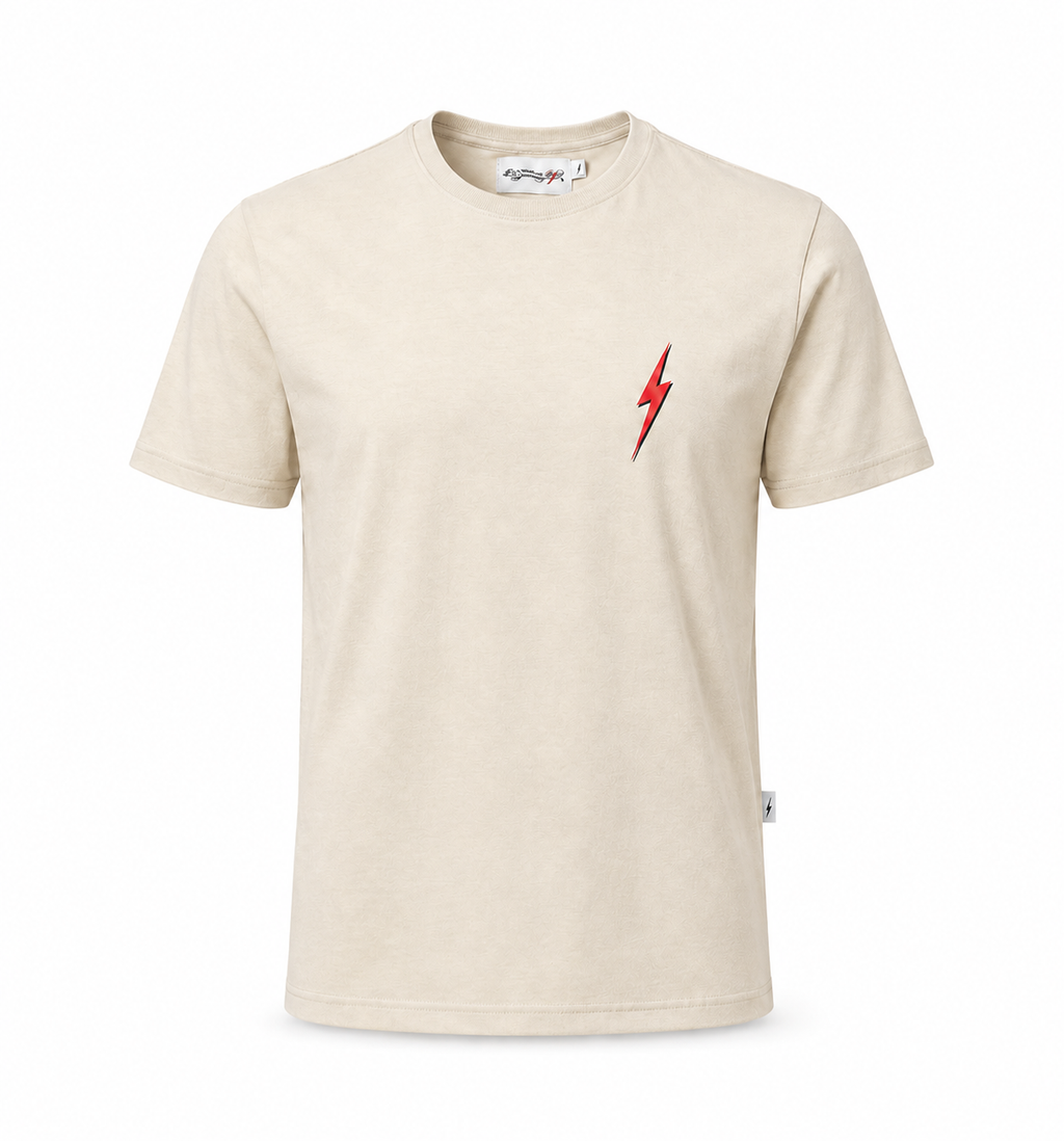 Camiseta Heritage Lightning Bolt - Bege