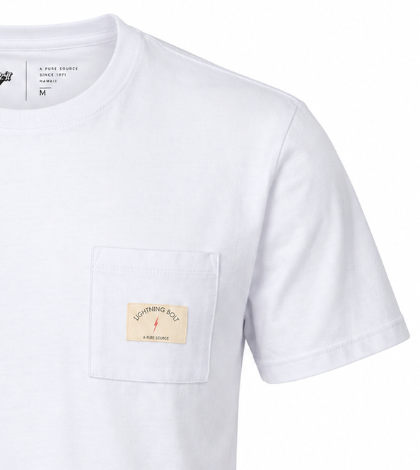 Camiseta Com Bolso Vintage Pocket - Branco