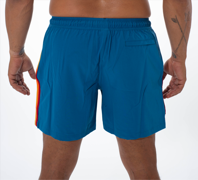 Shorts Retrô 16" Star Bolt - Azul
