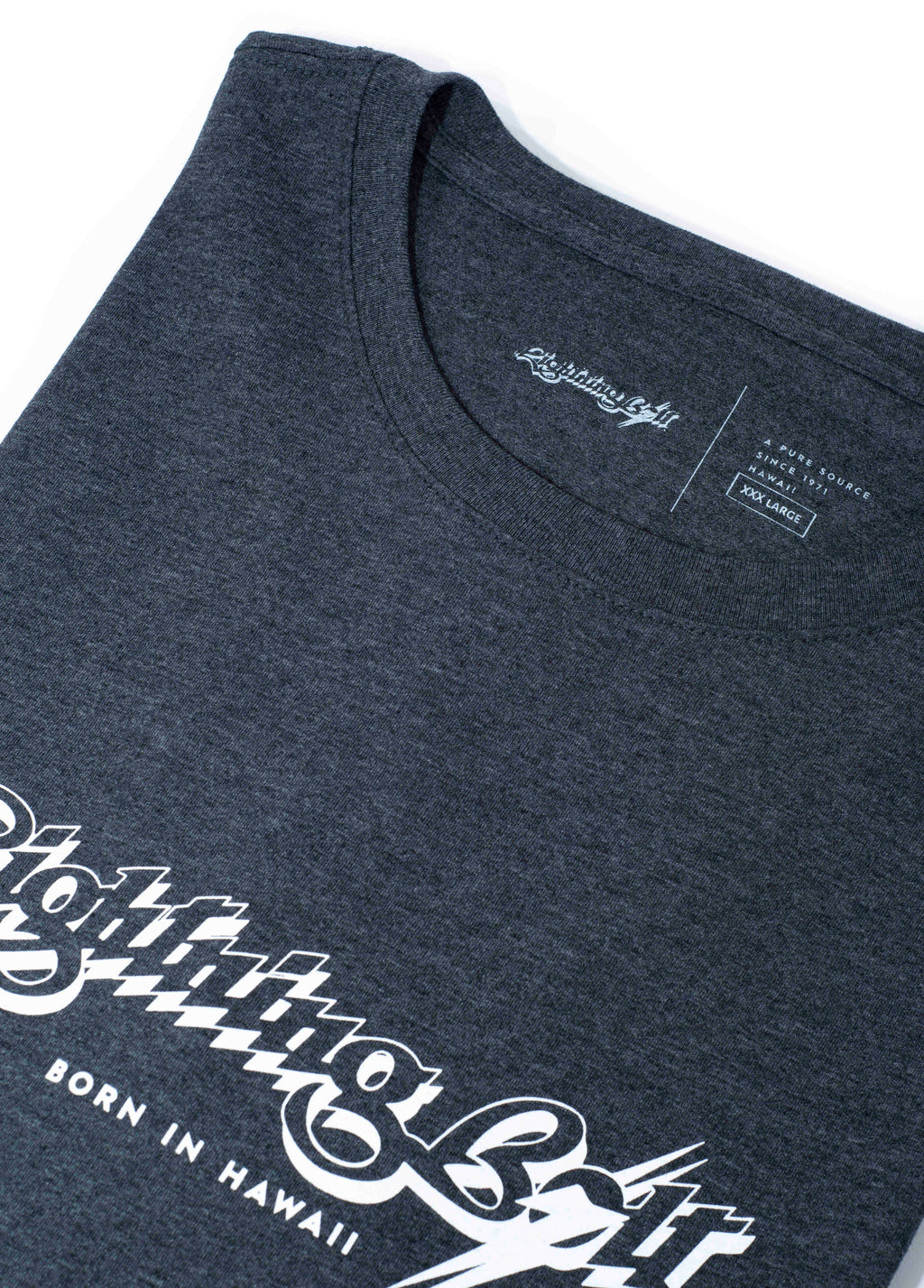 Camiseta Plus Size Logo Lightning Bolt - Cinza