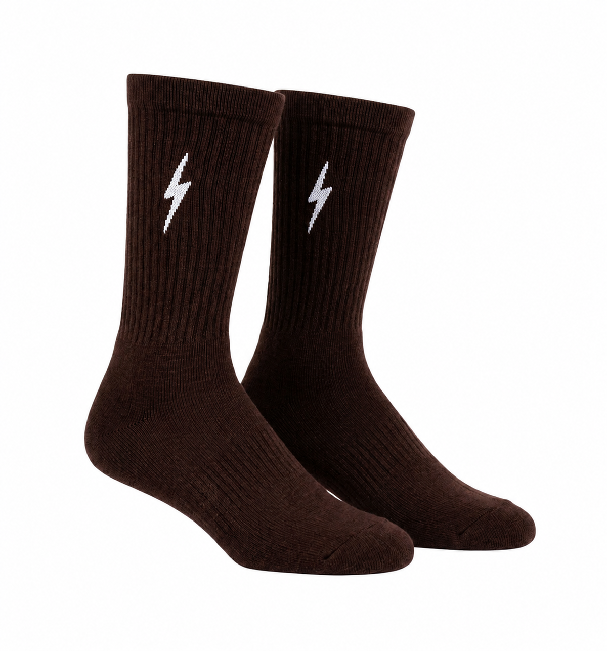 Meia Lightning Bolt Classic - Marrom