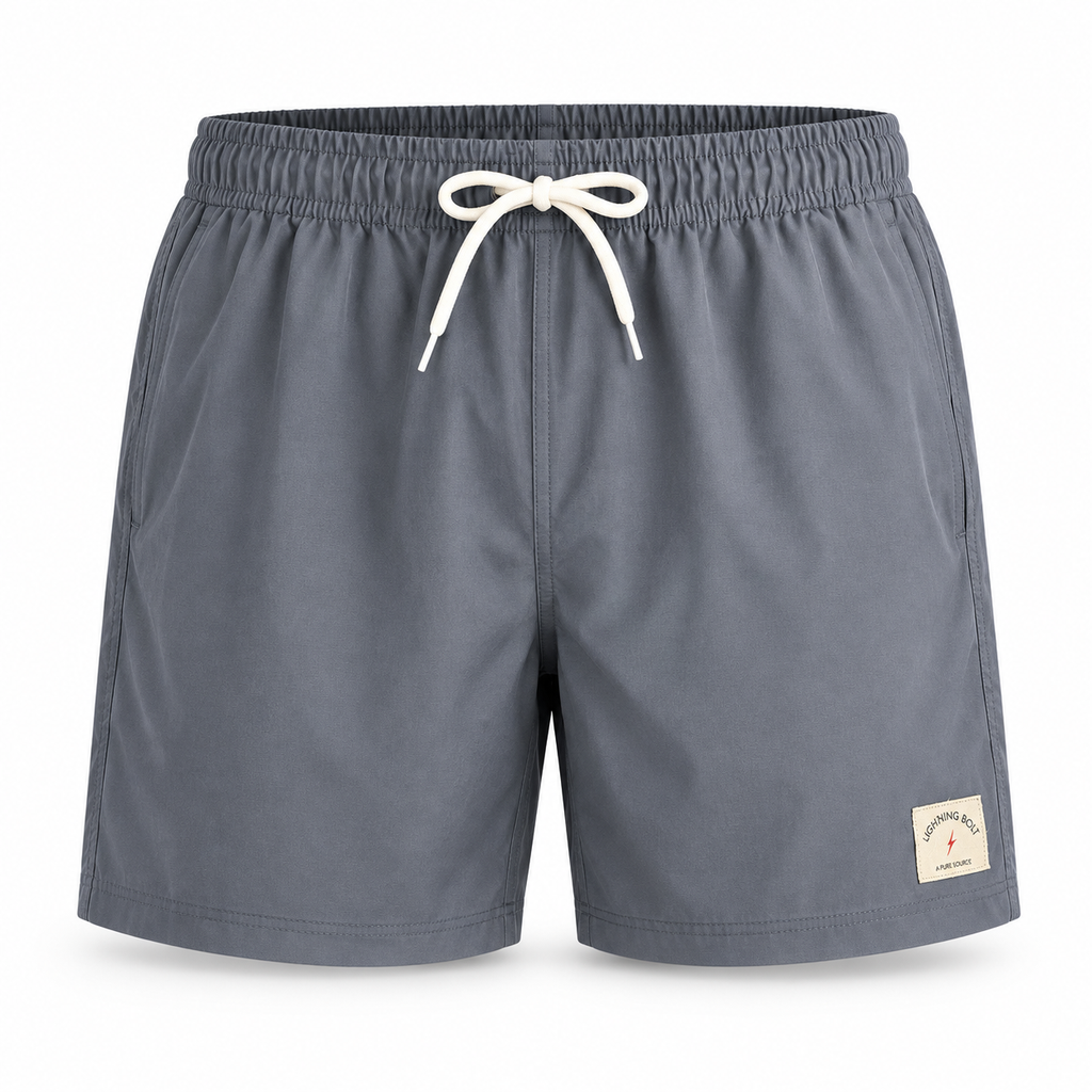 Shorts Santiago Retrô 16" - Cinza