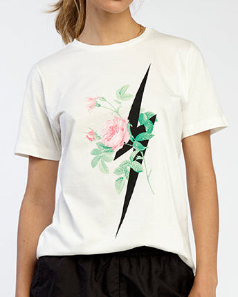 Camiseta Flower Bolt - Off White