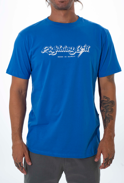 Camiseta Logo Lightning Bolt - Azul