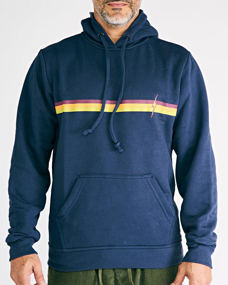 Moletom Canguru Vintage - Azul