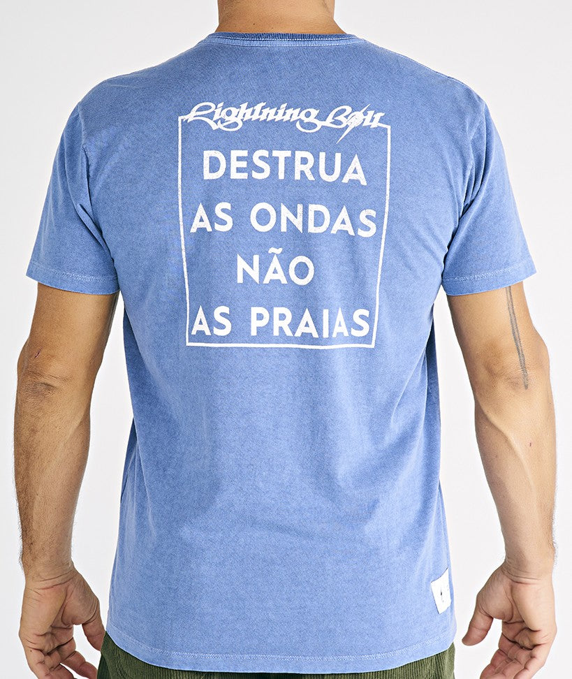 CAMISETA ESTONADA DESTRUA AS ONDAS