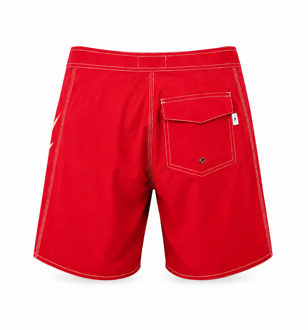 Bermuda de surf 17" Citron 55 anos - Vermelho