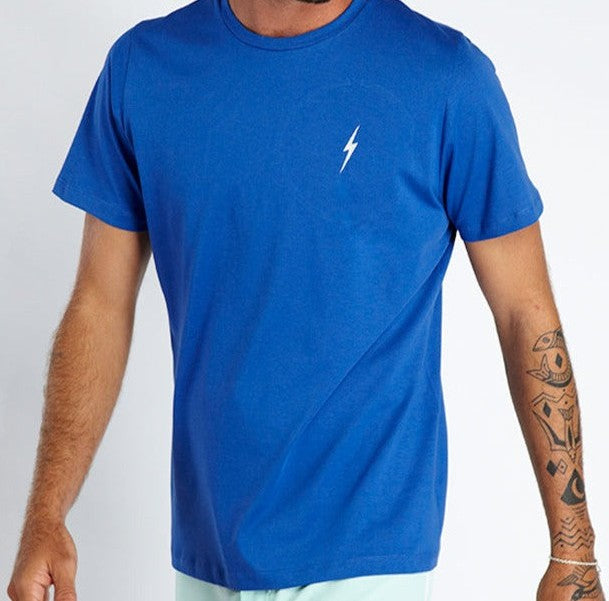 Camiseta Algodão Pima Oahu Lightning Bolt _ Royal