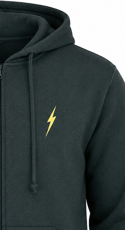 Moletom Aberto com Zíper Rainbolt - Chumbo