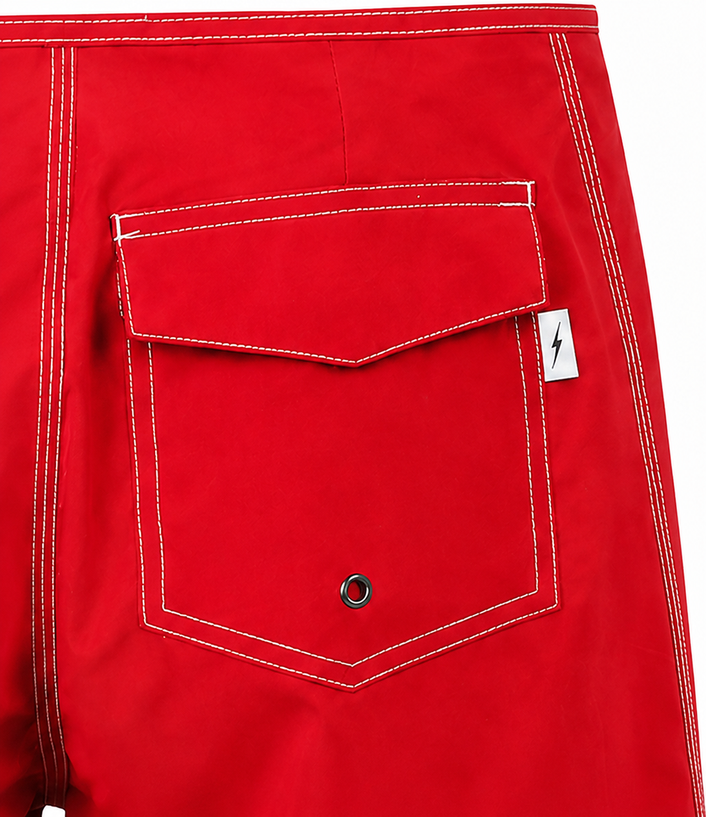 Bermuda de surf 17" Citron 55 anos - Vermelho